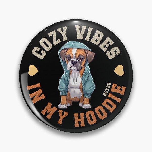 Item preview, Boxer In Cozy Hooded Sweater Cute German Dog Quote designed and sold by eclecTEEq.