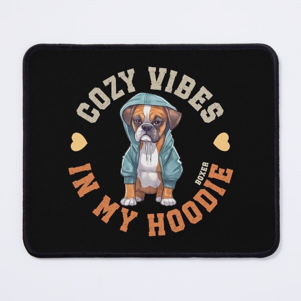 Item preview, Boxer In Cozy Hooded Sweater Cute German Dog Quote designed and sold by eclecTEEq.