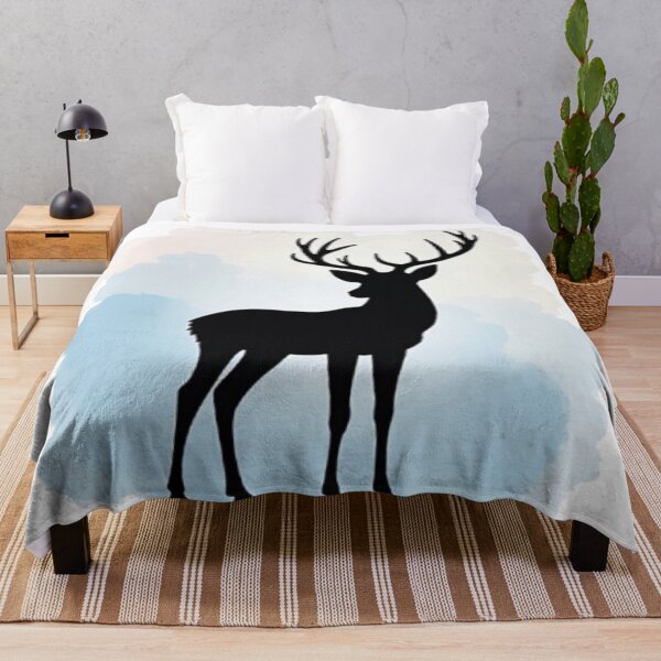 Item preview, Majestic Deer Silhouette: Serene Nature Art Design designed and sold by CosyCush.