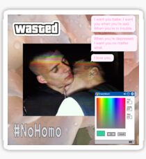 No Homo Bro! Sticker