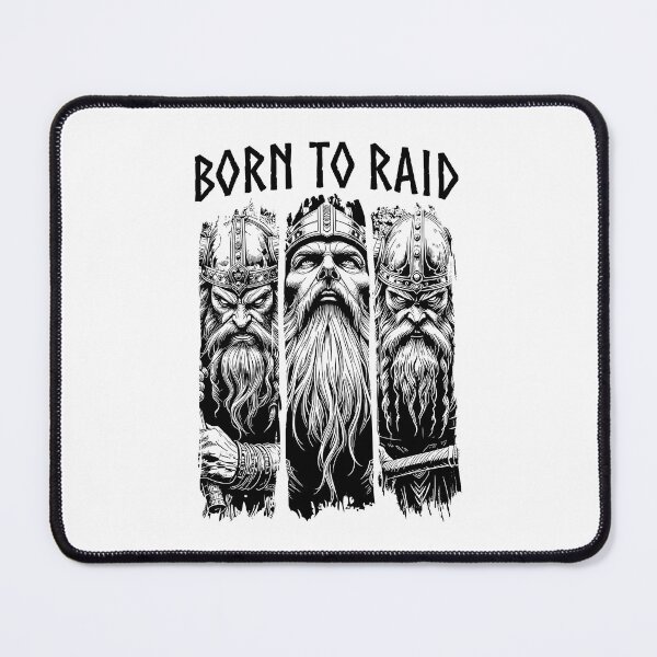 Item preview, Born To Raid Viking Warrior Norse Mythology Valhalla designed and sold by GrandeDuc.