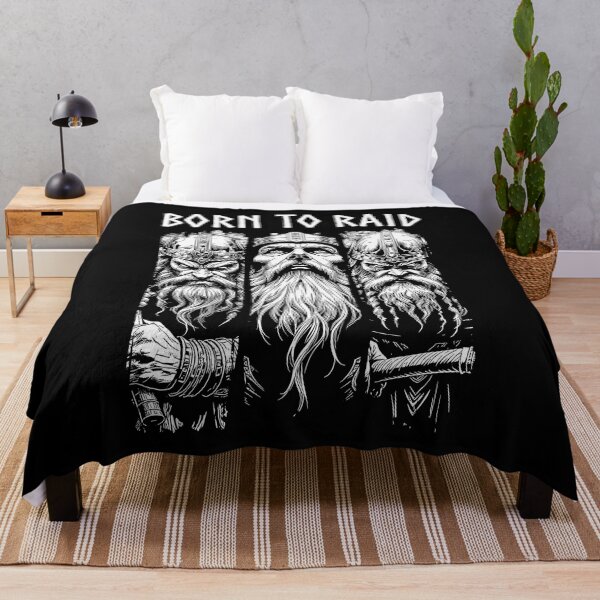 Item preview, Born To Raid Viking Warrior Norse Mythology Valhalla designed and sold by GrandeDuc.