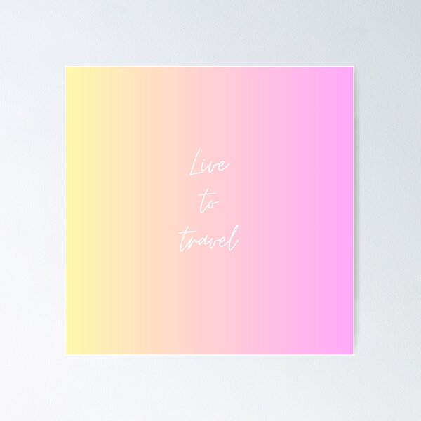 Item preview, Live to travel - Minimalist Travel Quote designed and sold by ArticTouch.