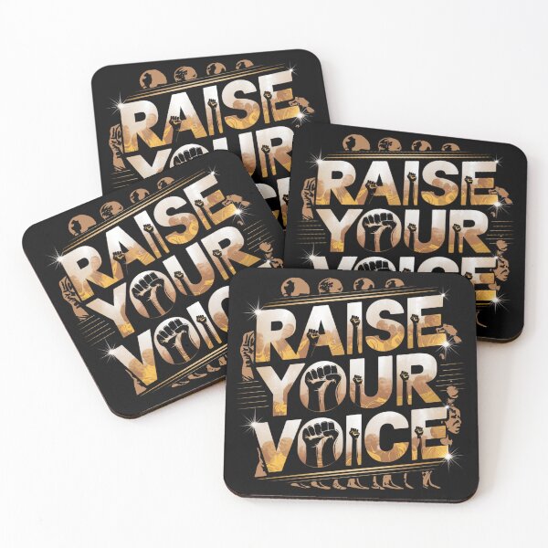 Item preview, Raise Your Voice V1 Black Spiritual T-Shirt Gift Ideas designed and sold by mygiftideas.