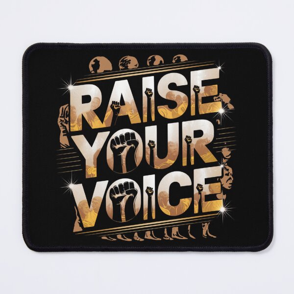 Item preview, Raise Your Voice V1 Black Spiritual T-Shirt Gift Ideas designed and sold by mygiftideas.