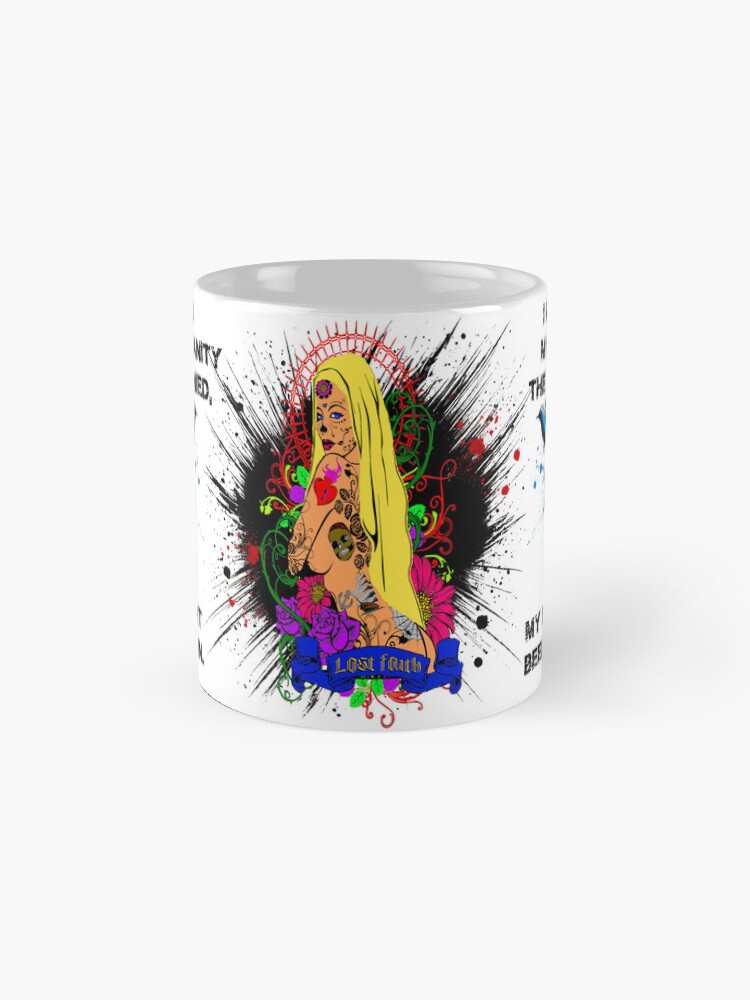 Aperçu 4 sur 6. Mug à café avec l'œuvre Lost Faith. créée et vendue par Vinidal.