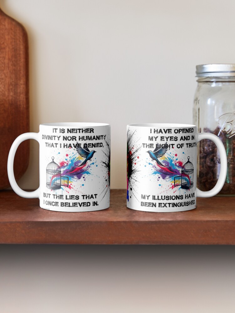 Aperçu 2 sur 6. Mug à café avec l'œuvre Lost Faith. créée et vendue par Vinidal.