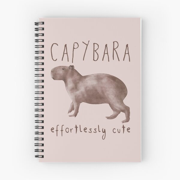 Item preview, Capybara Effortlessly Cute designed and sold by Scrabbly Doodles.