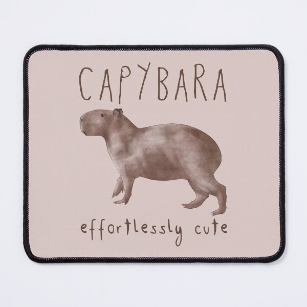 Item preview, Capybara Effortlessly Cute designed and sold by Scrabbly Doodles.