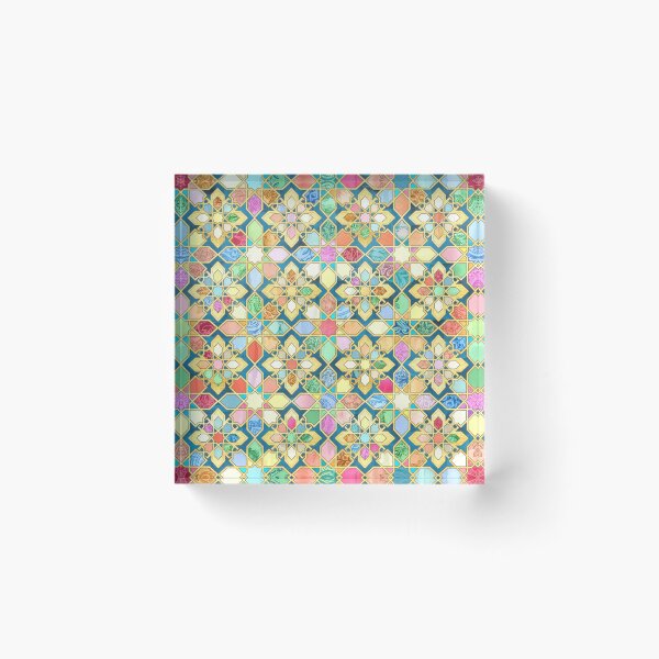 Aperçu de l'œuvre Carreaux de mosaïque marocains dorés créée et vendue par micklyn.