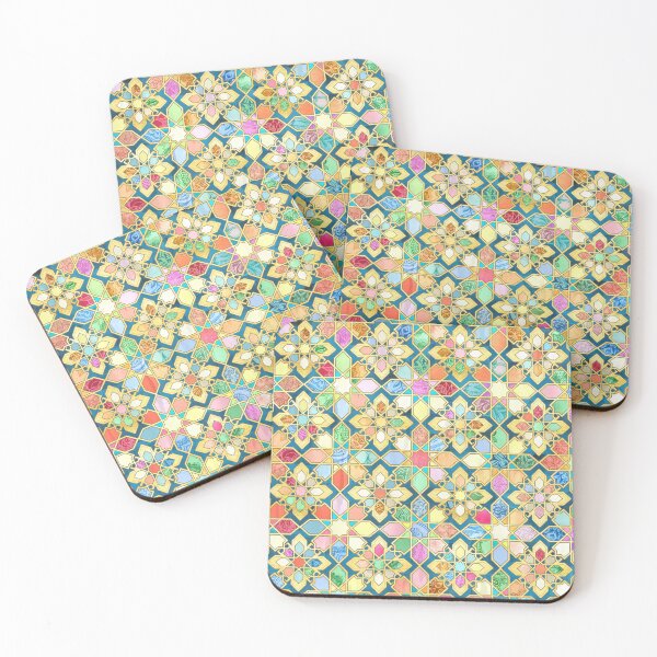 Item preview, Gilded Moroccan Mosaic Tiles designed and sold by micklyn.