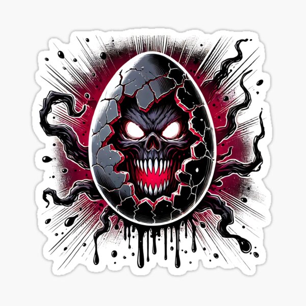 Hatched in Hell Sticker