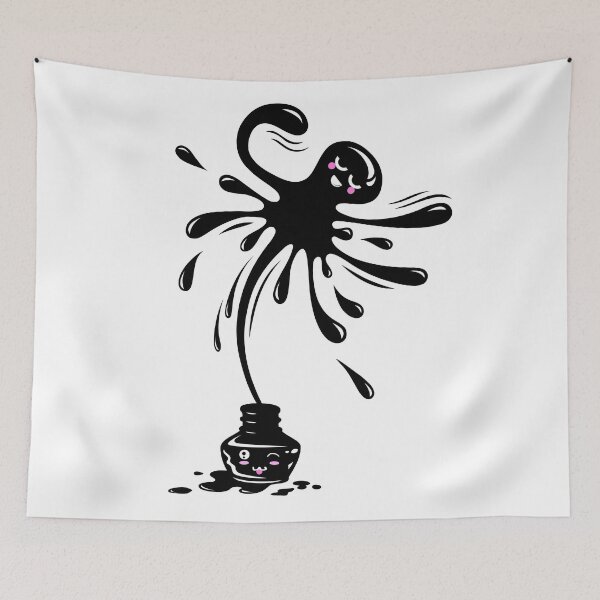 Item preview, Kawaii drawing inkblot designed and sold by PM-Artistic.
