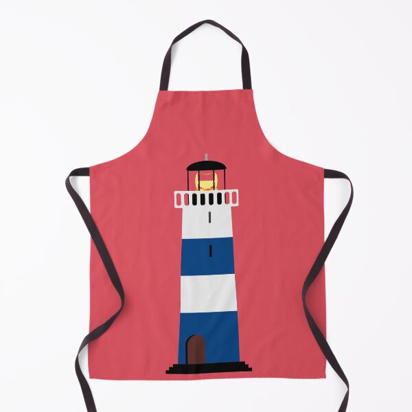 Item preview, Blue and White Lighthouse on Red Background designed and sold by 45CreativeClub.
