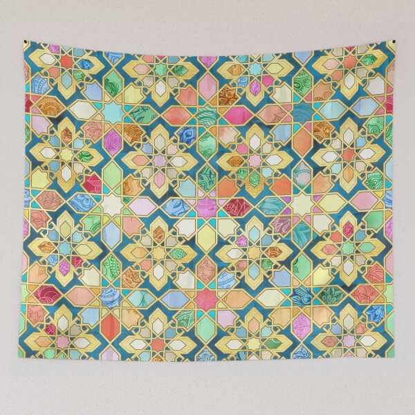 Item preview, Gilded Moroccan Mosaic Tiles designed and sold by micklyn.