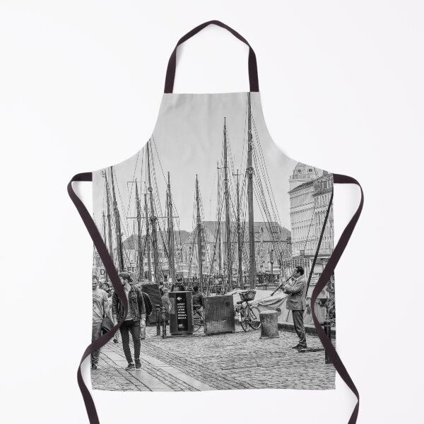 Item preview, People on Canalside Copenhagen Monochrome designed and sold by jalfc46.