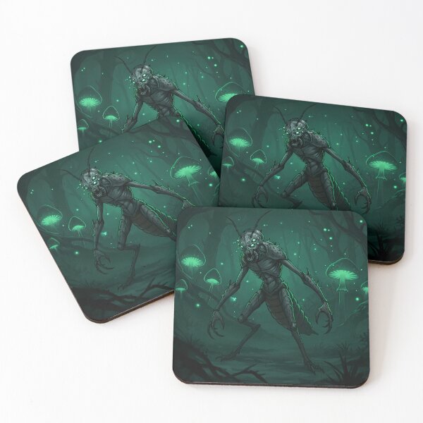 Item preview, Night Stalker - Dark Fantasy Insectoid Art designed and sold by RiklawDesigns.