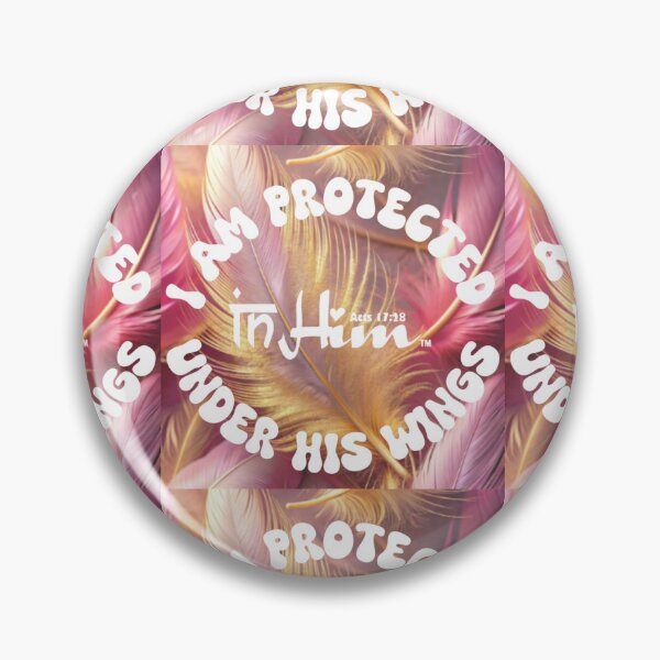 Item preview, In Him – Protected Under His Wings Feathery Art designed and sold by In Him™ | Rene Tesner.