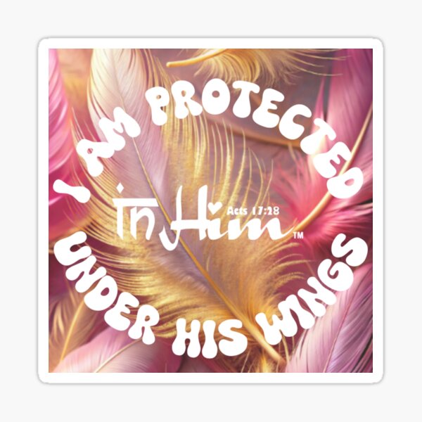 Item preview, In Him – Protected Under His Wings Feathery Art designed and sold by ReneTesner.