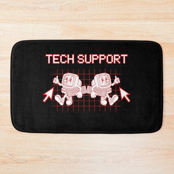 Item preview, Black and Red Retro TECH SUPPORT designed and sold by StemMerch247.