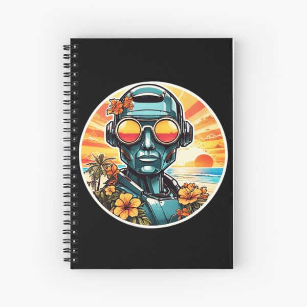 Item preview, Summer Robot with Sunglasses by the Beach in Hawaii designed and sold by NautiChic.