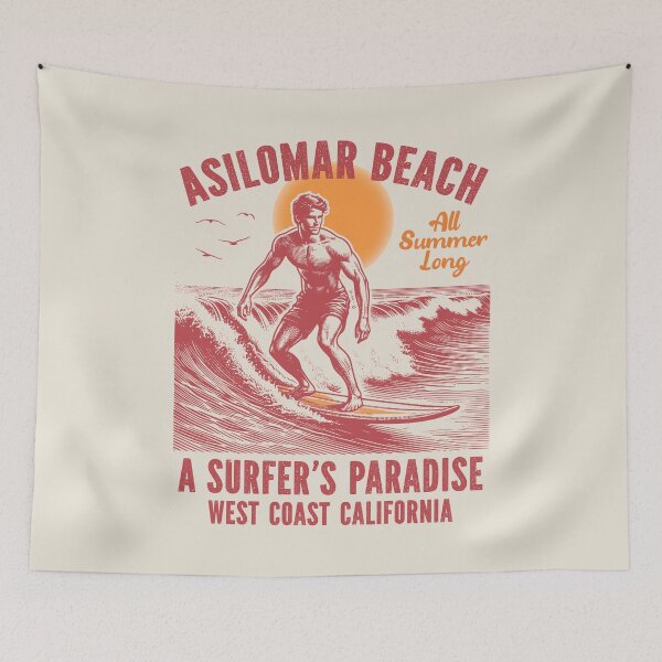 Item preview, Asilomar Beach Surfers Paradise Monterey County California designed and sold by eclecTEEq.