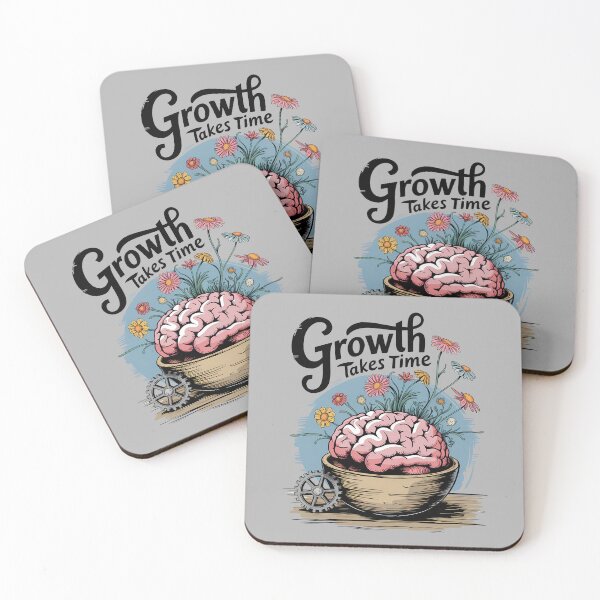 Item preview, Growth Takes Time – Brain & Nature Illustration designed and sold by ViviNyks.