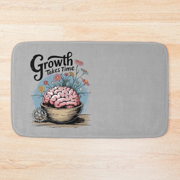 Item preview, Growth Takes Time – Brain & Nature Illustration designed and sold by ViviNyks.