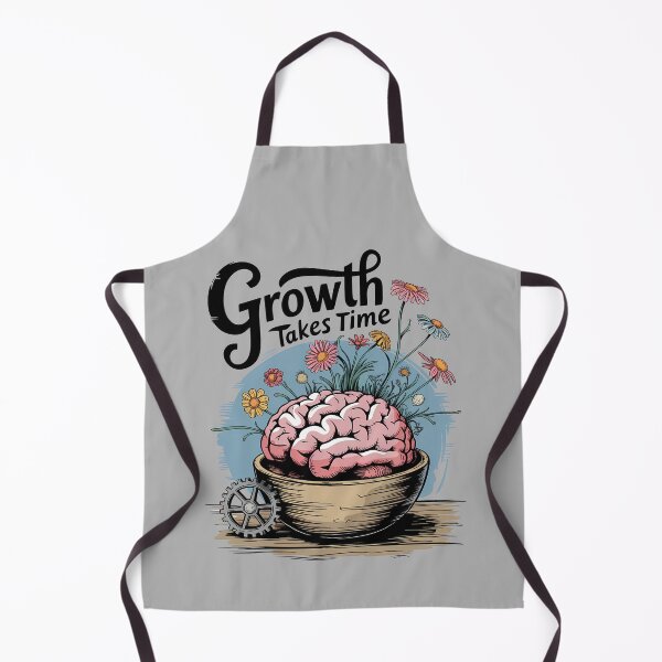 Item preview, Growth Takes Time – Brain & Nature Illustration designed and sold by ViviNyks.