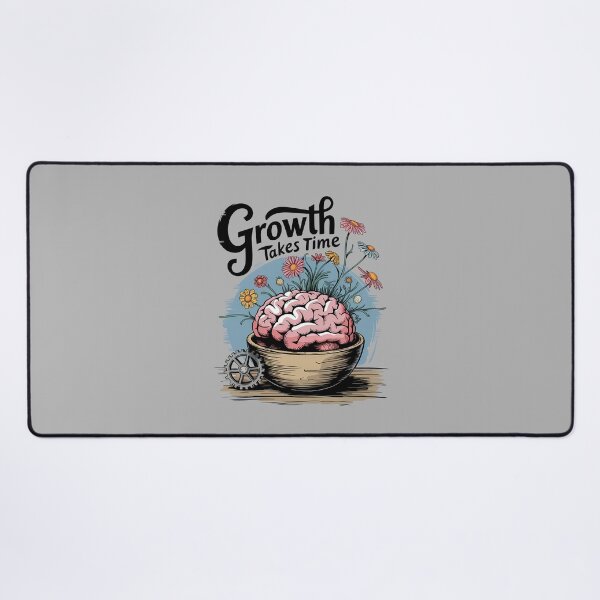 Item preview, Growth Takes Time – Brain & Nature Illustration designed and sold by ViviNyks.