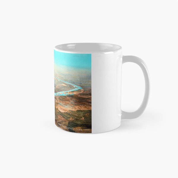 Item preview, Euphrates River, Iraq From The Air 1950s designed and sold by RocketshipRetro.