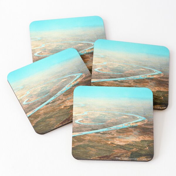 Item preview, Euphrates River, Iraq From The Air 1950s designed and sold by RocketshipRetro.