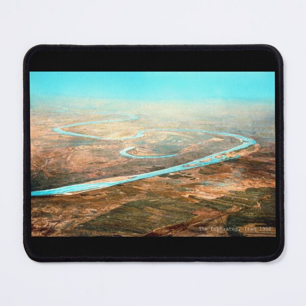 Item preview, Euphrates River, Iraq From The Air 1950s designed and sold by RocketshipRetro.