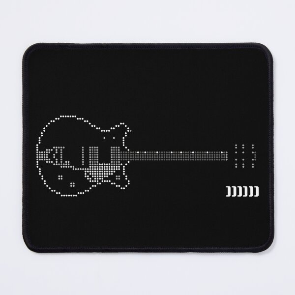 Item preview, GUITAR Type:GR-DJ black×white pixel art designed and sold by LOVECA-jpn.