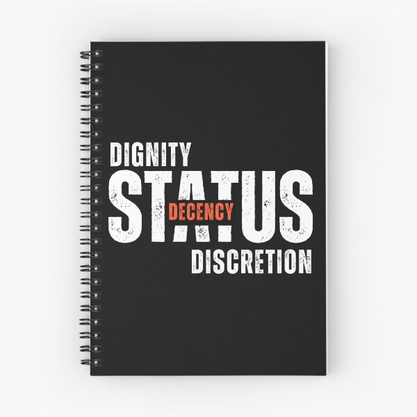 Item preview, Dignity, Status, Decency, Discretion – Values That Define You designed and sold by ipot.