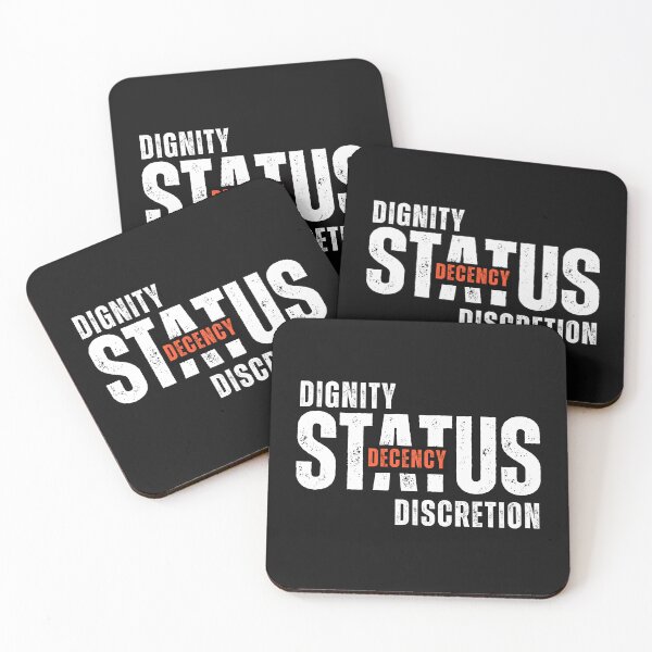 Item preview, Dignity, Status, Decency, Discretion – Values That Define You designed and sold by ipot.