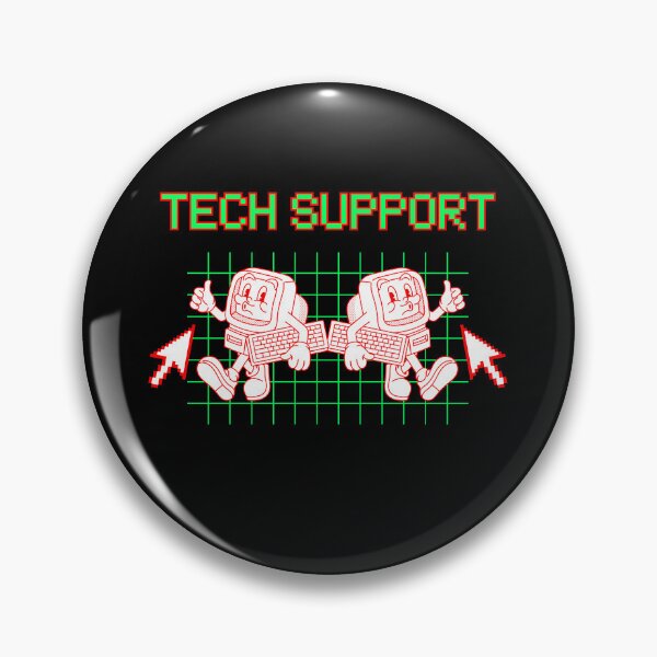 Item preview, Green and Red Retro TECH SUPPORT designed and sold by StemMerch247.