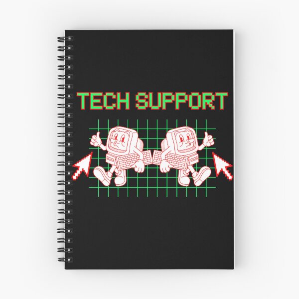 Item preview, Green and Red Retro TECH SUPPORT designed and sold by StemMerch247.