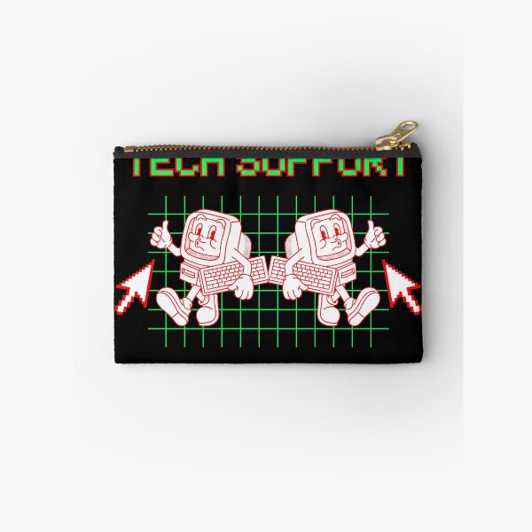 Item preview, Green and Red Retro TECH SUPPORT designed and sold by StemMerch247.