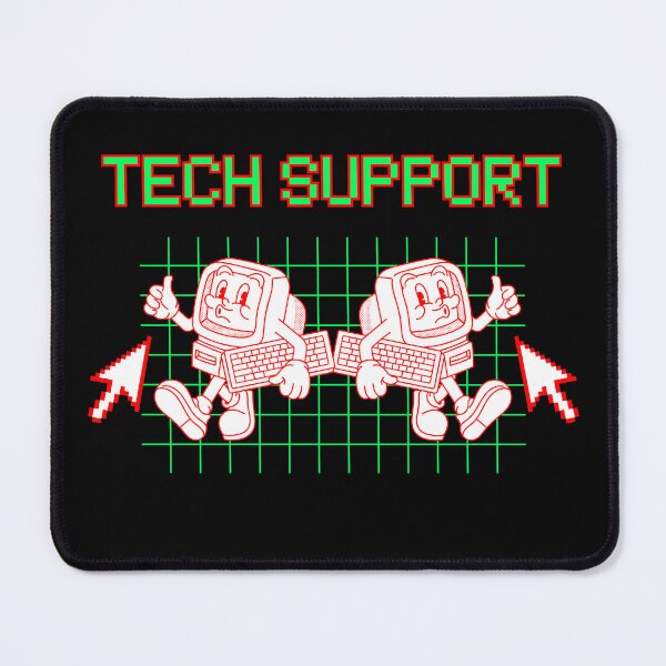 Item preview, Green and Red Retro TECH SUPPORT designed and sold by StemMerch247.