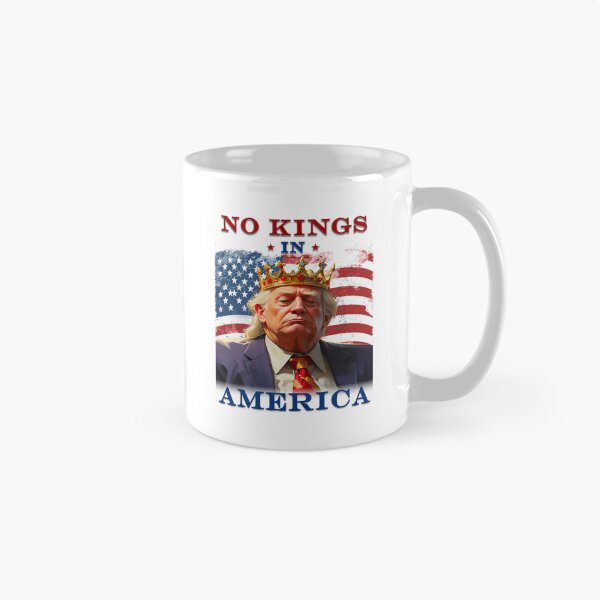 Item preview, No Kings In America Anti Trump Protest T-Shirt and Stickers designed and sold by EthosWear.