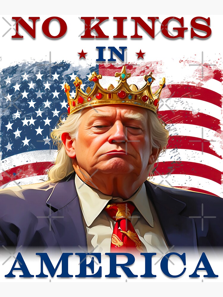 Thumbnail 3 of 3, Sticker, No Kings In America Anti Trump Protest T-Shirt and Stickers designed and sold by EthosWear.