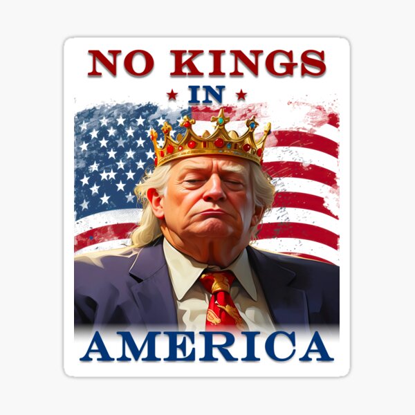 Artikel-Vorschau von Keine Könige in Amerika Anti Trump Protest T-Shirt und Aufkleber, designt und verkauft von EthosWear.