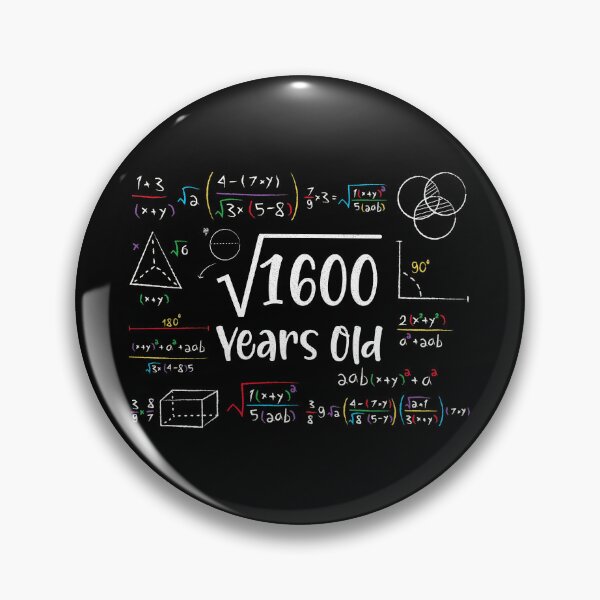 Item preview, Square Root of 1600 40th Birthday 40 Year Old Gifts Math Bday designed and sold by Blok45.