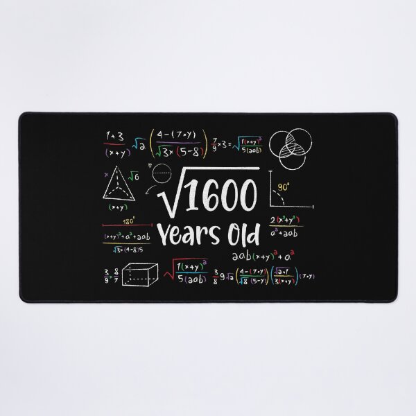 Item preview, Square Root of 1600 40th Birthday 40 Year Old Gifts Math Bday designed and sold by Blok45.