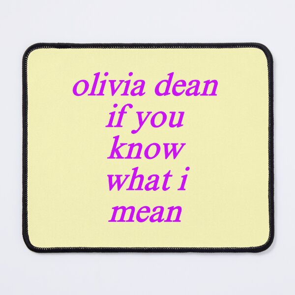 Item preview, Olivia Dean – If You Know What I Mean Mixtape Typography designed and sold by Mooongazer.