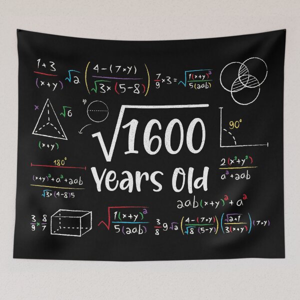 Item preview, Square Root of 1600 40th Birthday 40 Year Old Gifts Math Bday designed and sold by Blok45.