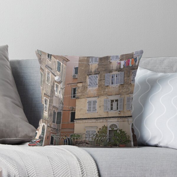 Item preview, street and old buildings Corfu town designed and sold by goceris.