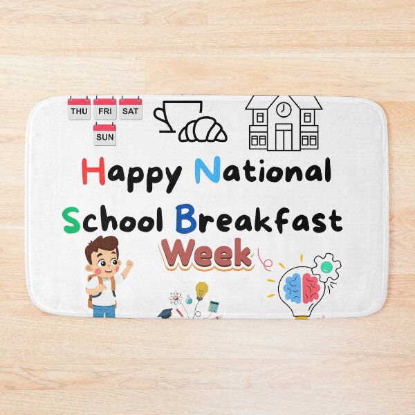 Item preview, Happy National School Breakfast   School Days Celebrate a Week of Learning designed and sold by World-Shop25.