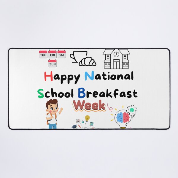 Item preview, Happy National School Breakfast School Days Celebrate a Week of Learning designed and sold by World-Shop25.